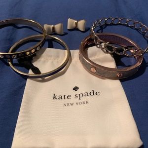 Kate spade lot with bow earrings and bangles